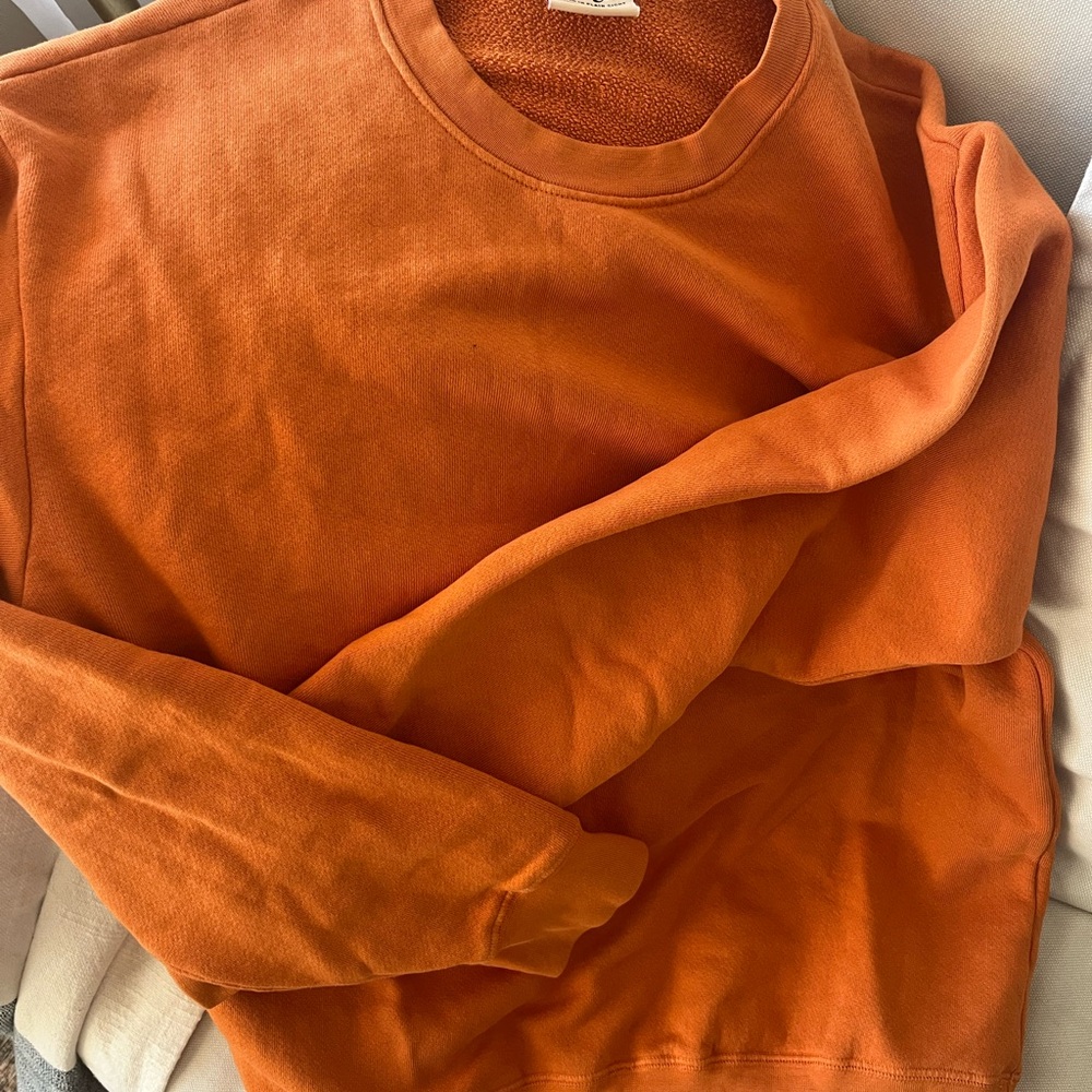Orange Crewneck Sweater from Bodega, Size L